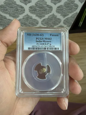PCGS MS 63 gold coin; Kingdom of Mysore, Wodeyar dynasty 1638-1662