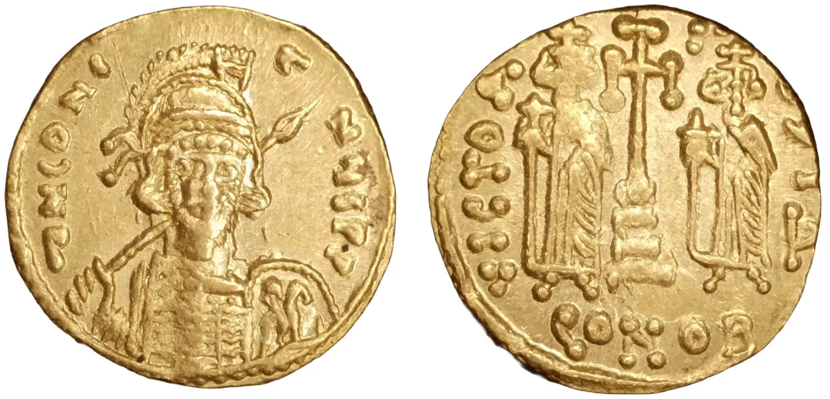 Constantine IV. AD 668-685. AV Solidus.