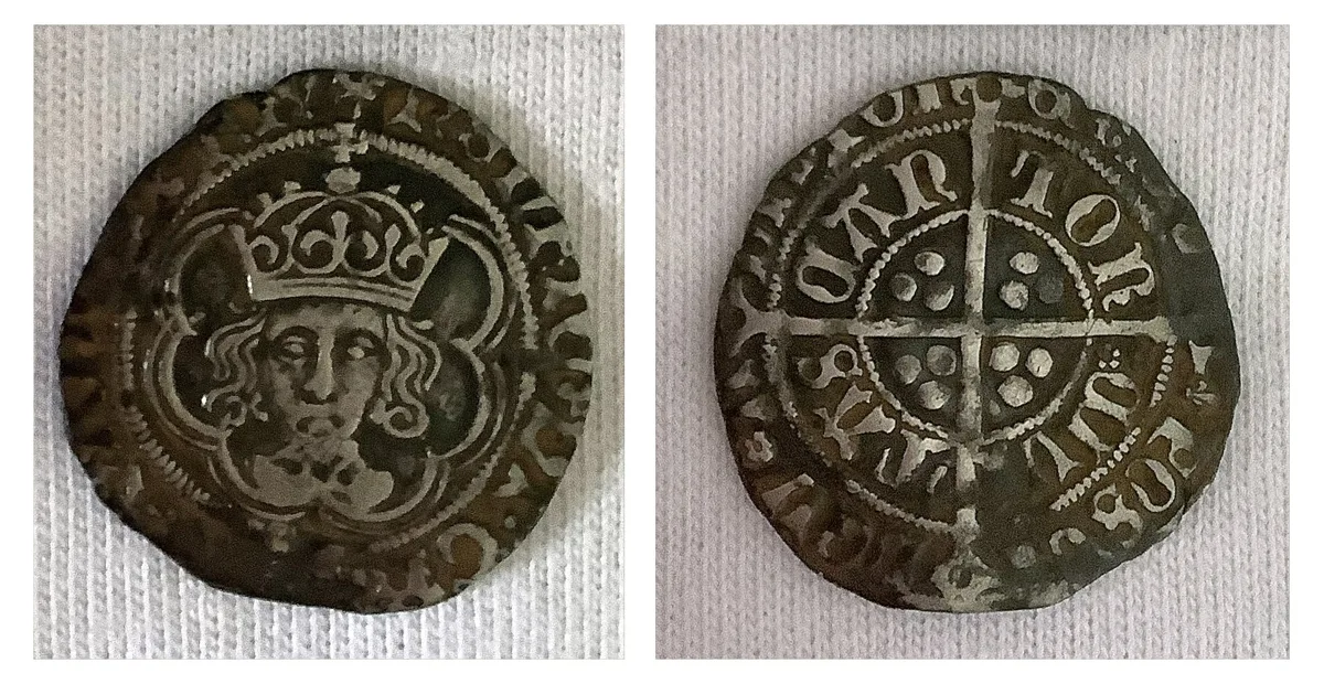 Henry the 7th Half Groat, 1485–1509 era silver coin!