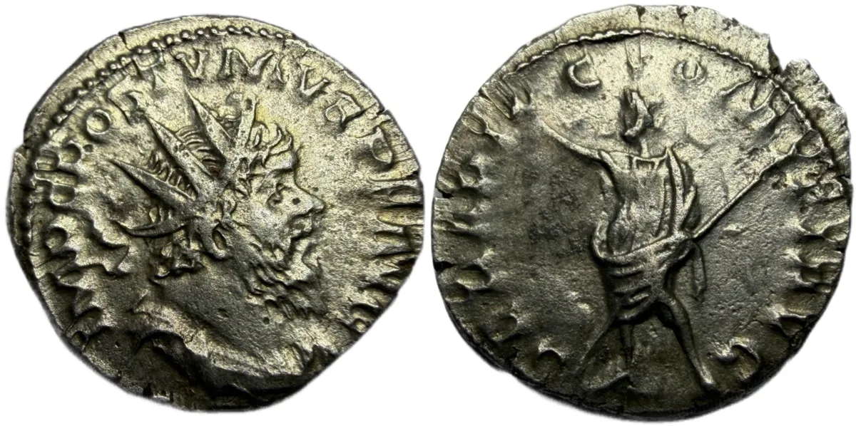 Postumus AR Antoninianus. Treveri, AD 266-267