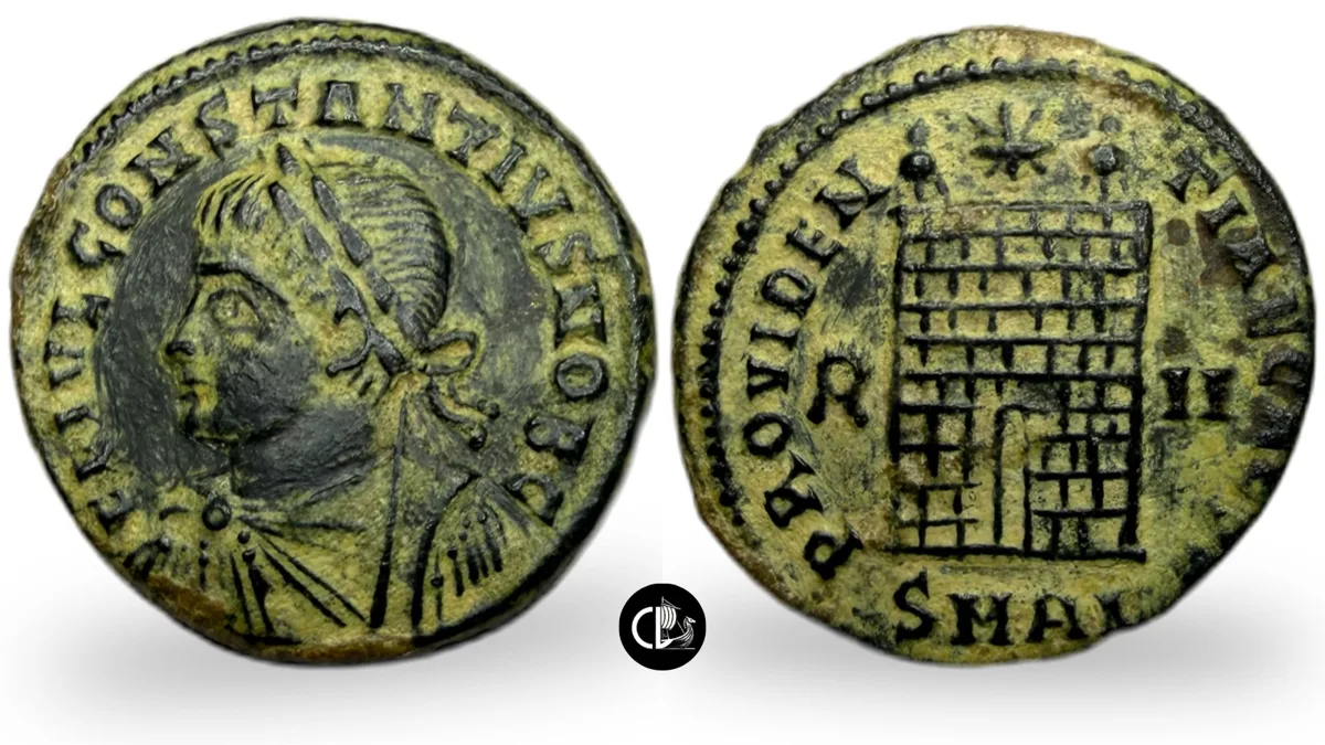 Constantine II, as Caesar, Nummus. Alexandria, AD 329-330