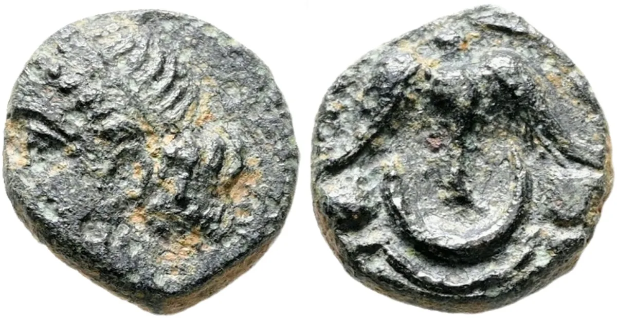 Eagle over Crescent or Anchor?? Apollonia Pontica? You Research! (13 mm, 2,54 g)