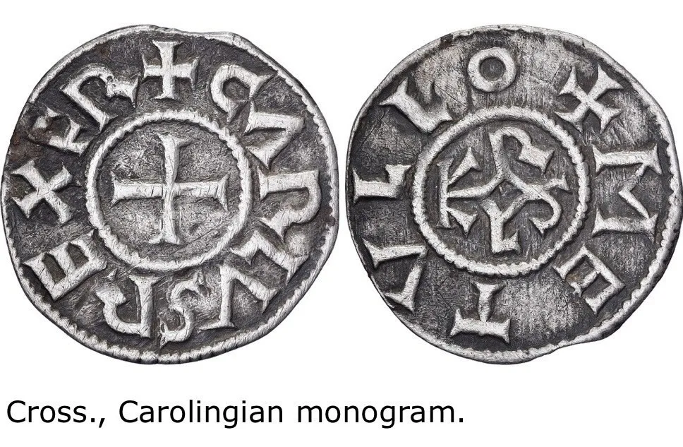 NGC XF ; CHARLEMAGNE ( Father of Europe) Denier