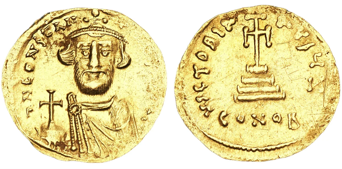Constans II, 641-668. AV Solidus, Constantinople.