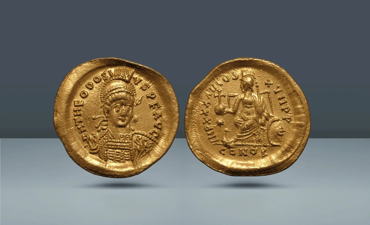 ROMAN EMPIRE. Theodosius II, 402-450 AD Constantinople, c. 443-450 AD