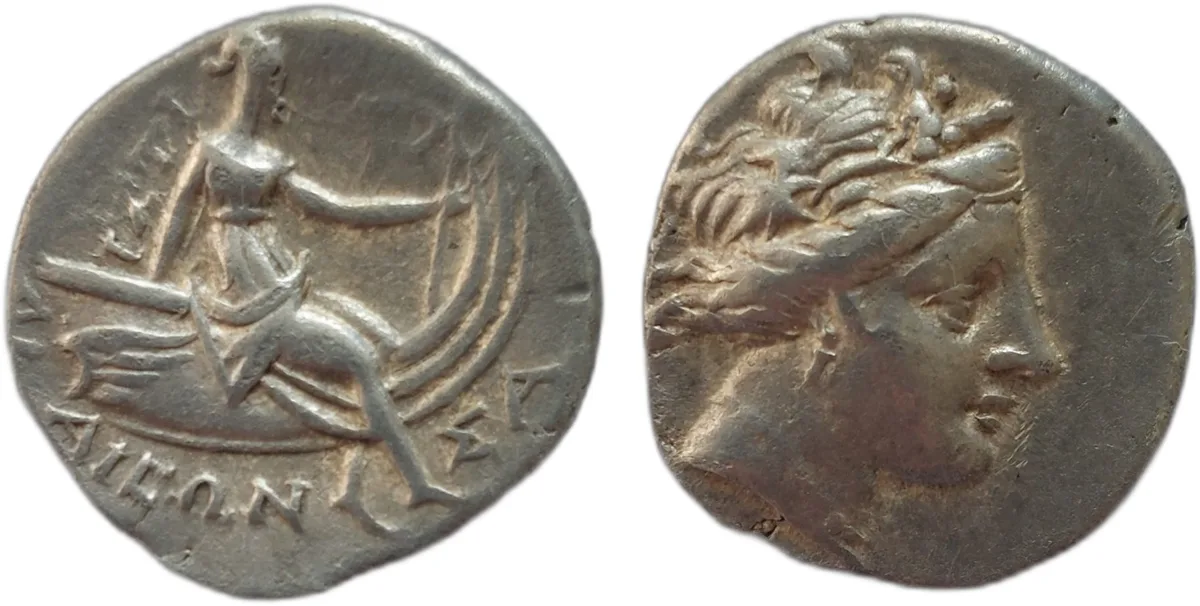 2nd century BC Greek lite tetrobol Histiaia