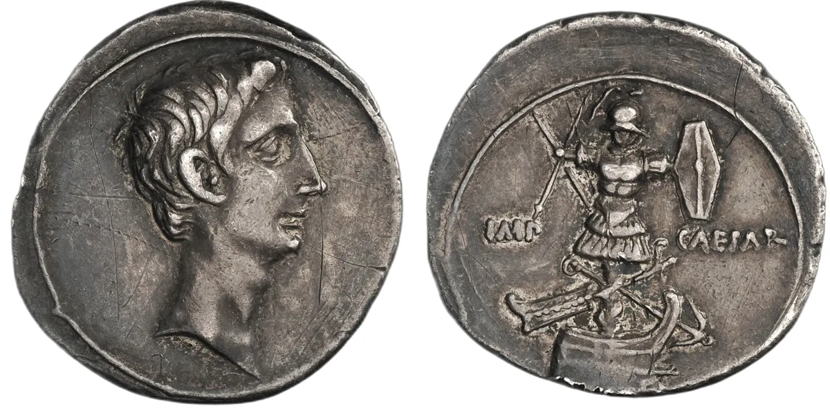 Octavian. AR Denarius