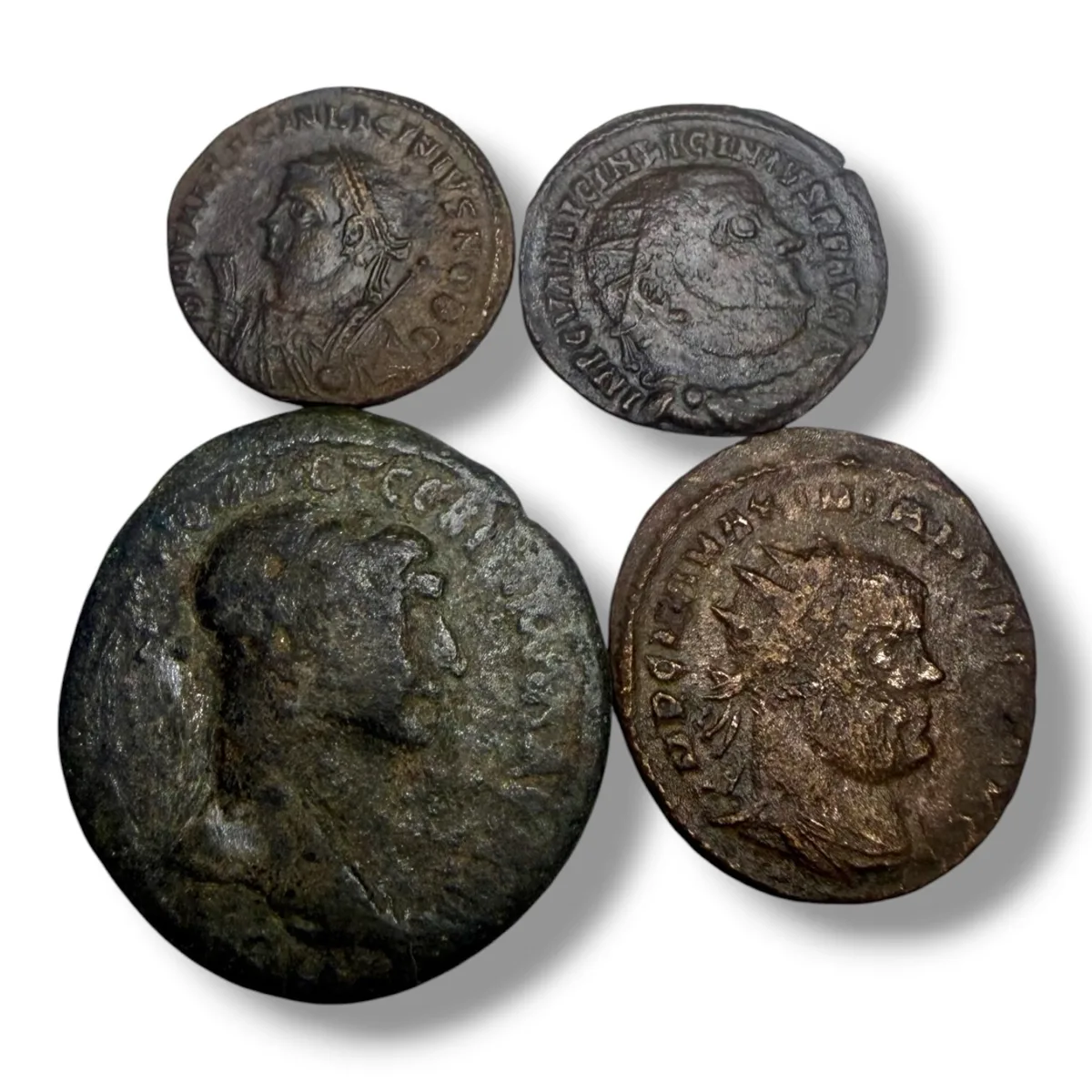 Lot 4 Roman Coins 20g - Trajan Provincial Syria + Licinius I & II + Aurelian