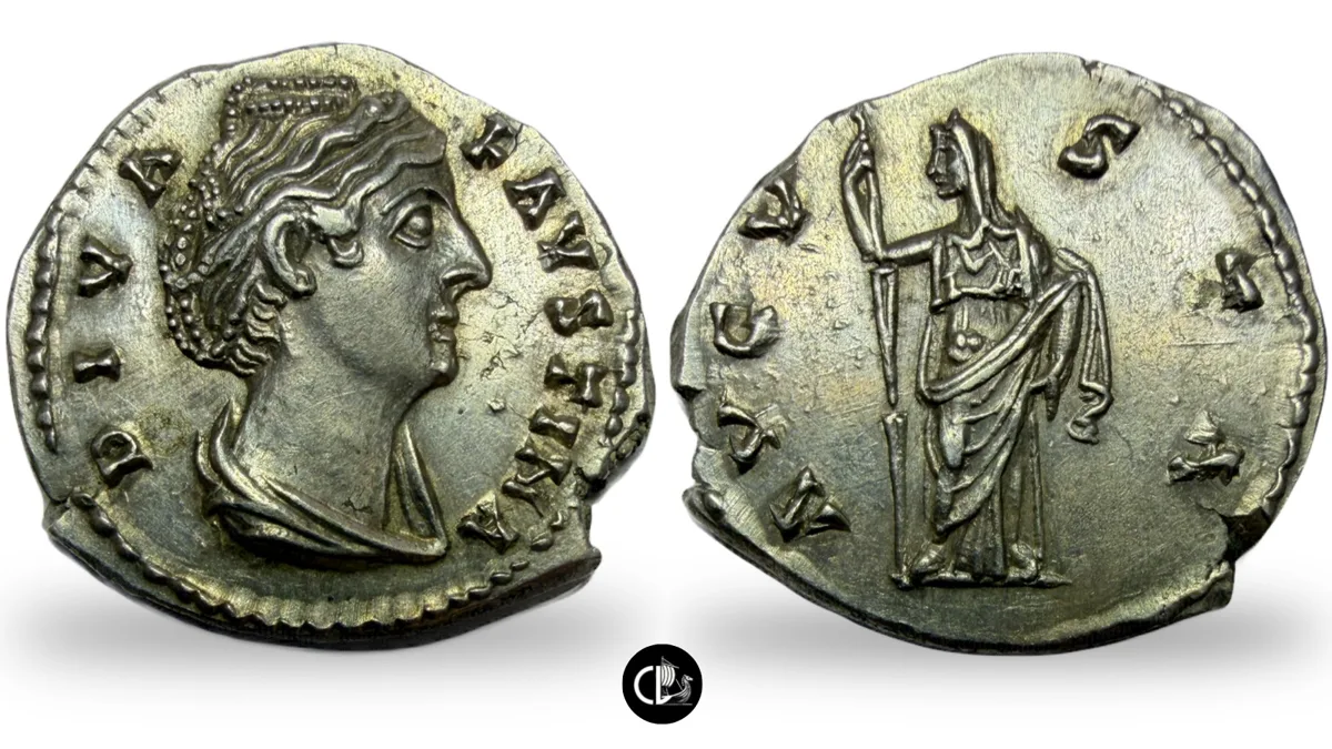Diva Faustina Senior, died 140/1. Denarius. Rome