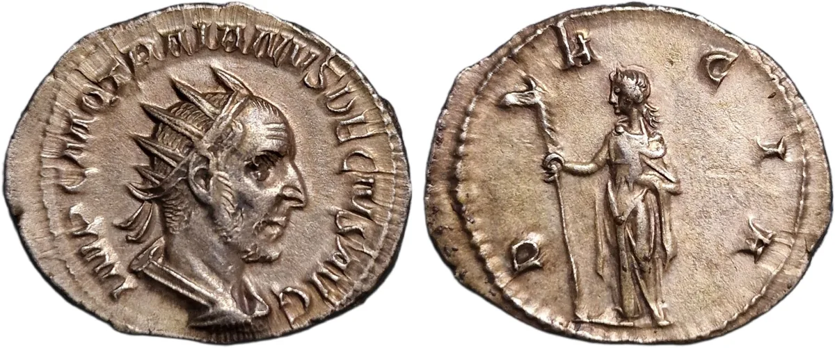 Trajan Decius, AD. 249-251. AR Antoninianus.
