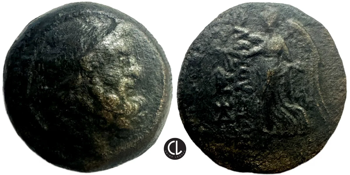 Islands off Cilicia, Elaioussa Sebaste, AE Circa 1st Century BC, Zeus / Nike