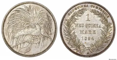 1894A German New Guinea, Wilhelm II, Bird of Paradise Mark in gEF scarce