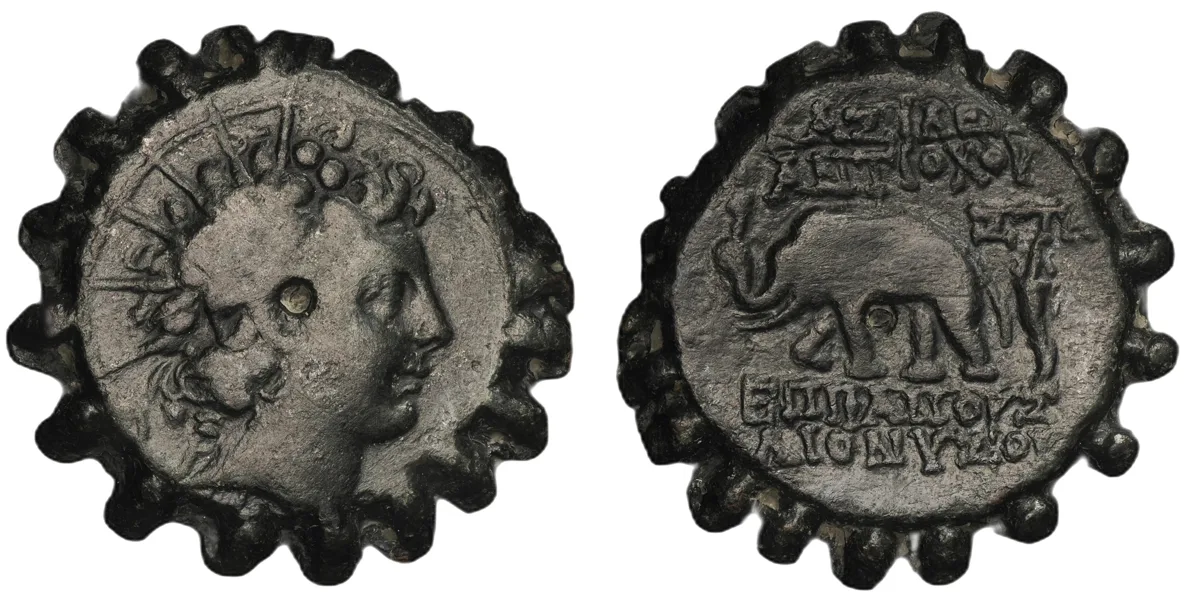 Antiochos VI Dionysos, 144-142 BC, AE22