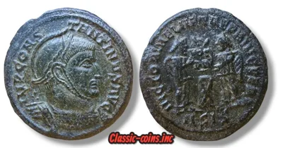 Roman Imperial, Constantine I "the Great"  AE3 Nummus. Thessalonica mint, AD 318