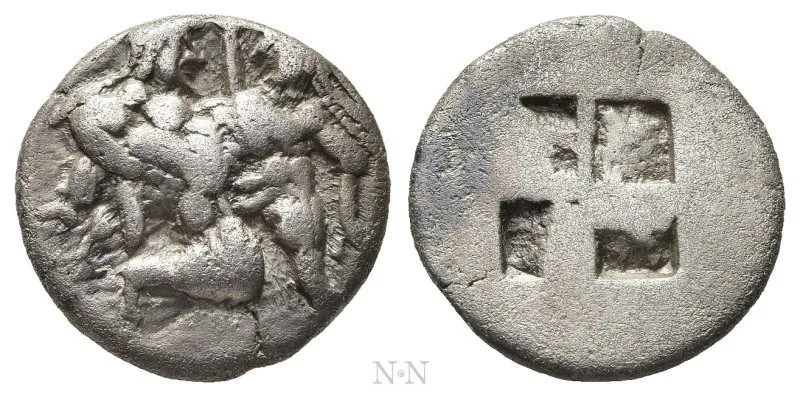 THRACE. Thasos. 1/3 Stater or Drachm (Circa 500-480 BC).
