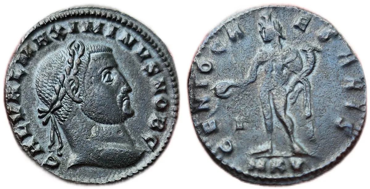 Maximinus II Daia as Caesar 305-309AD Follis Cyzicus Mint Near MS ex G. Laborde