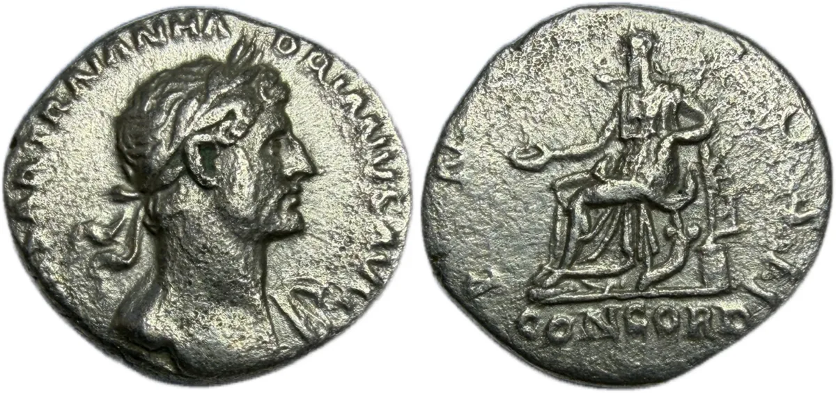 Hadrian. AR Denarius. Rome, AD 118