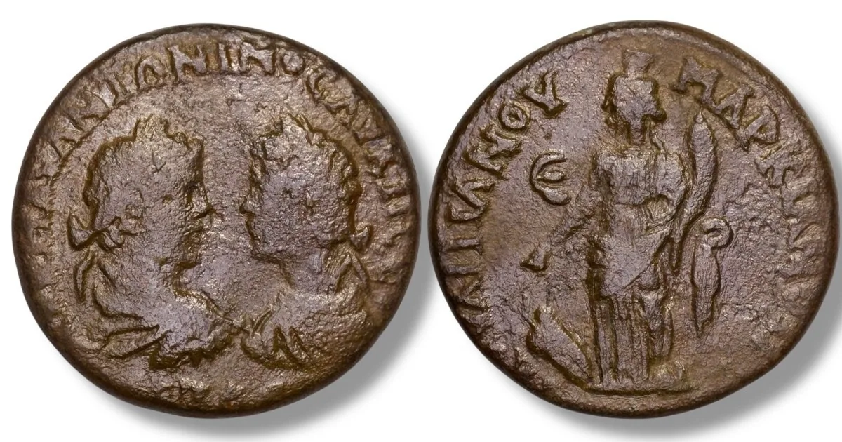 ROMAN PROVINCIAL Caracalla & Geta AD 211-212