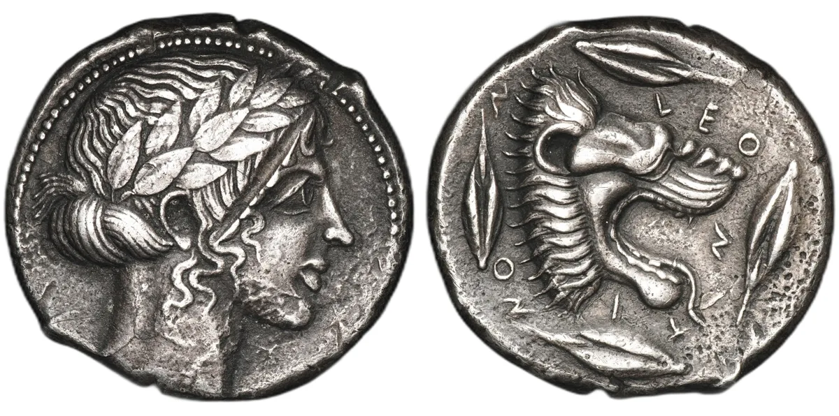 Sicily, Leontinoi. Tetradrachm. Circa 455–430 BC.