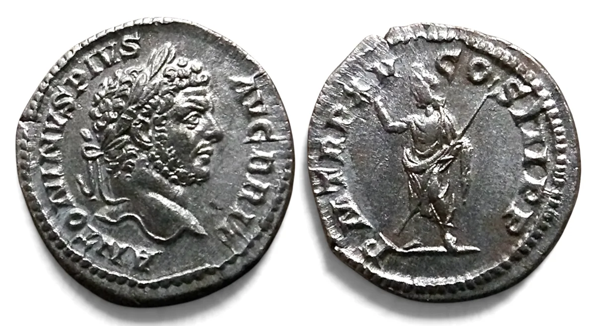 Caracalla, AD 198-217. AR Denarius (3,18 g). Rome, struck AD 212.