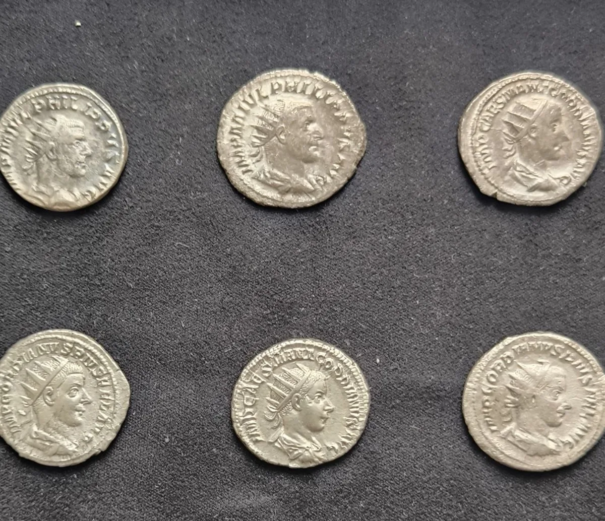 Roman Imperial Group Lot of 6 AR Antoninianii Gordian III Philip I the Arab 3rd