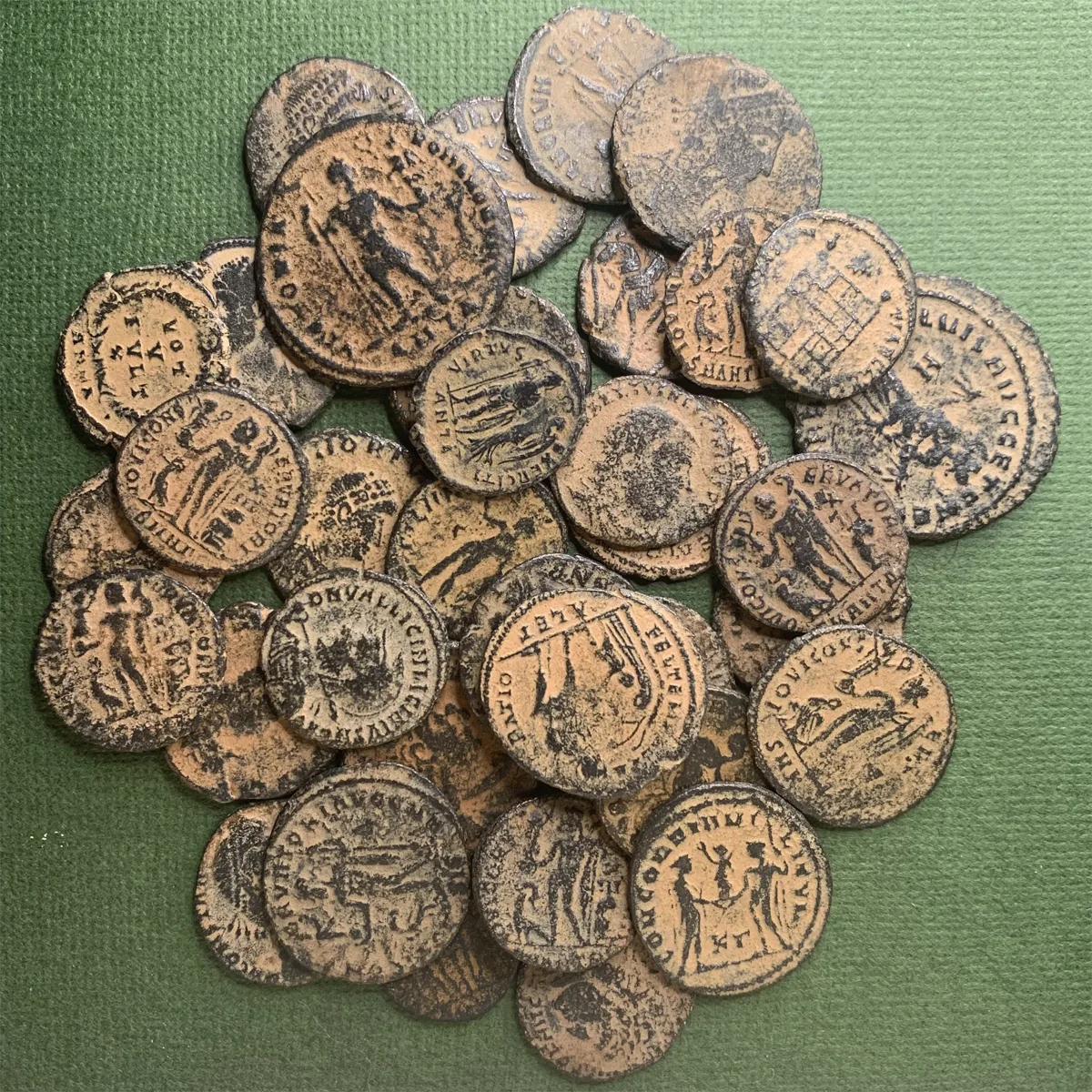 Lot of 36 Late Roman Bronze coins