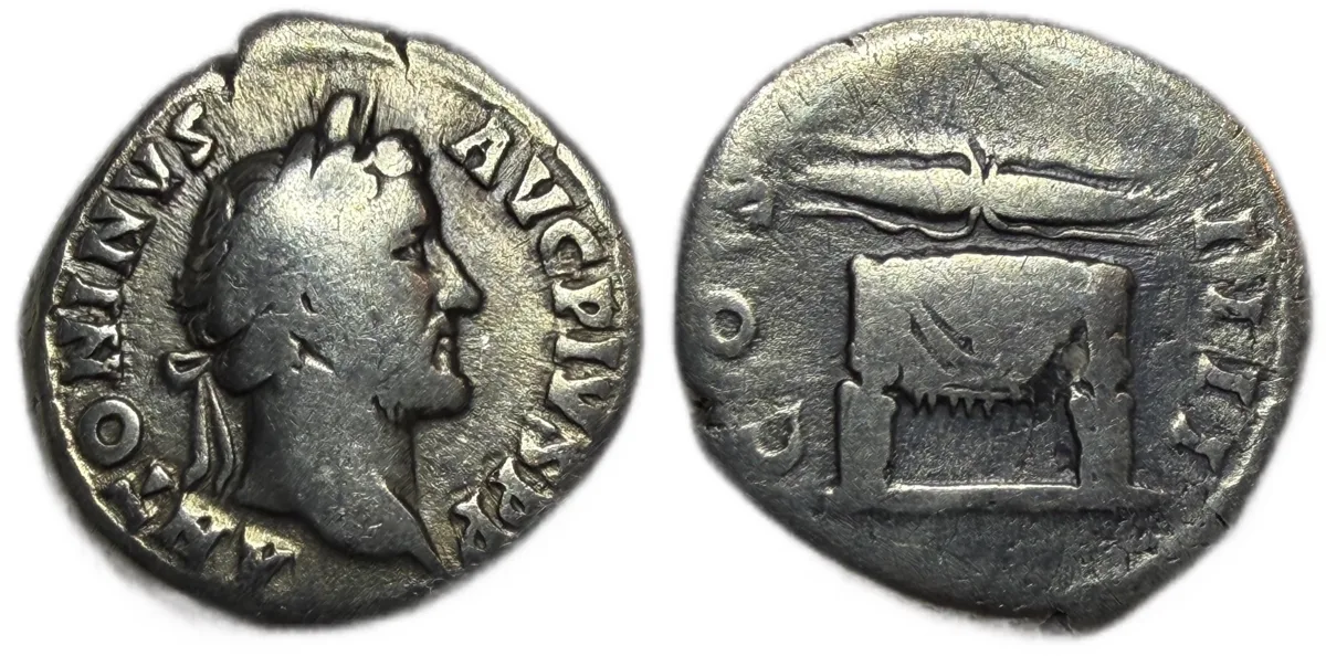 Antoninus Pius. Denarius. 145-161 AD. Rome. RIC 137 Rare Type