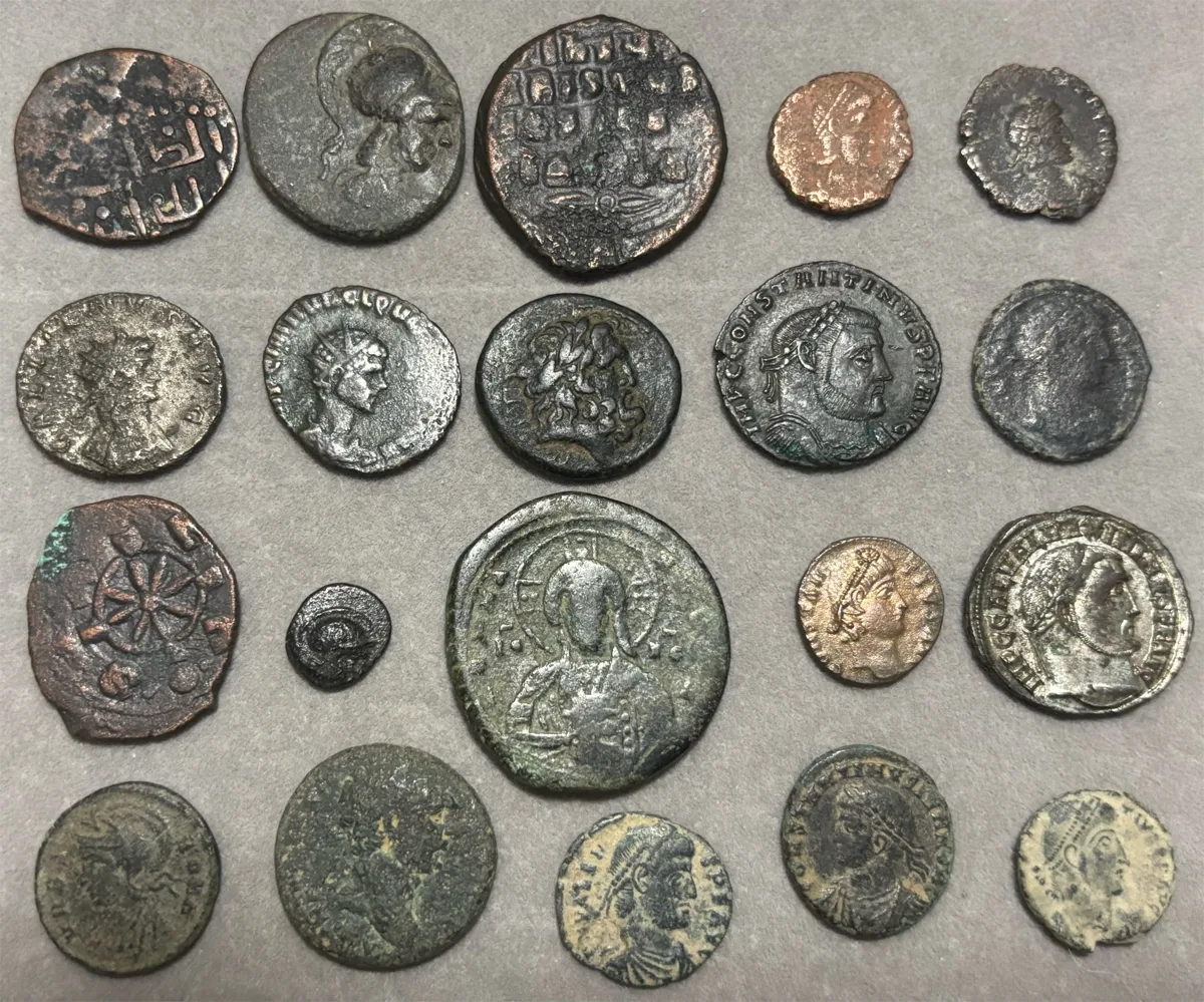 Mixed Lot of 20 Coins - Greek Roman Byzantine etc