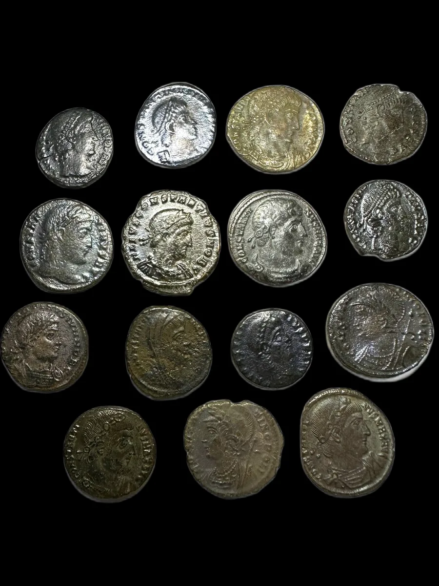 Lot of 15 Mainly Late Roman Imperial Coins, Sold as Seen.