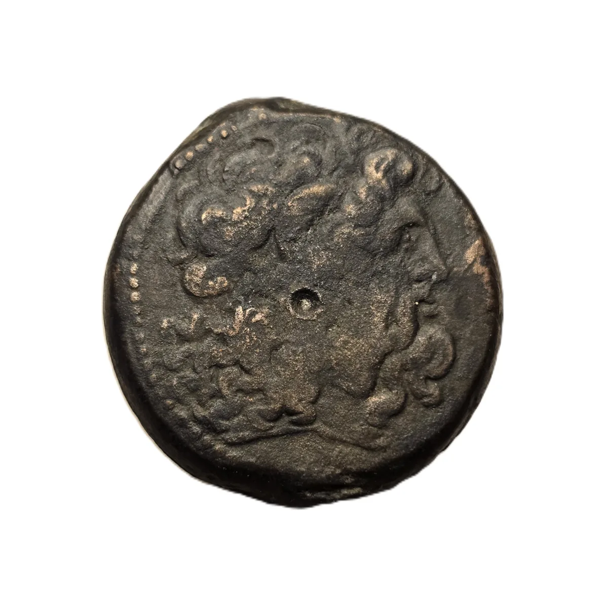 PTOLEMAIC KINGS OF EGYPT. Ptolemy V Epiphanes, 204–180 BC. Æ 31. Alexandria. Zeus-Ammon / Two Eagles on Thunderbolt. Svoronos 1424A