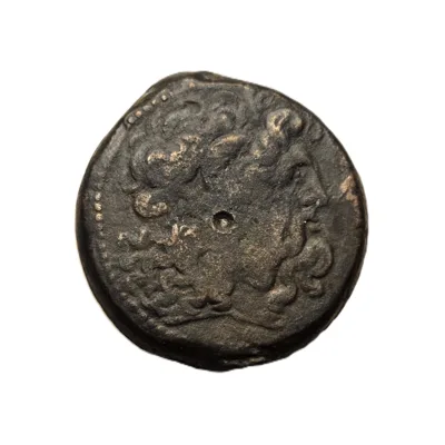 PTOLEMAIC KINGS OF EGYPT. Ptolemy V Epiphanes, 204–180 BC. Æ 31. Alexandria. Zeus-Ammon / Two Eagles on Thunderbolt. Svoronos 1424A