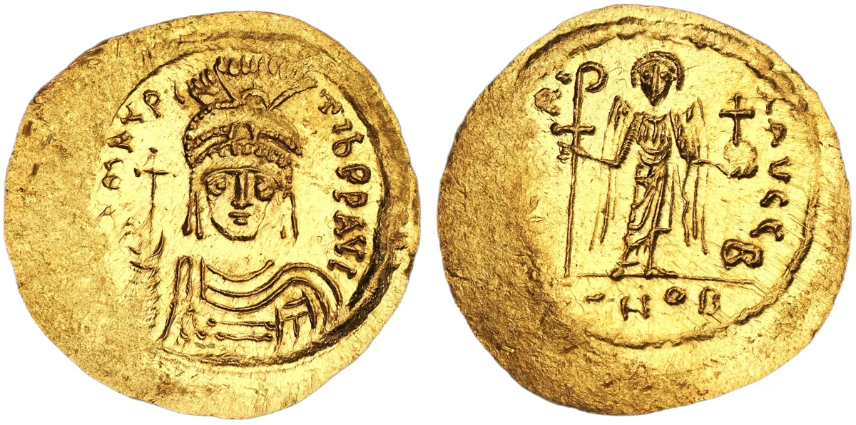 Maurice Tiberius, 582-602. AV Solidus, Constantinople.