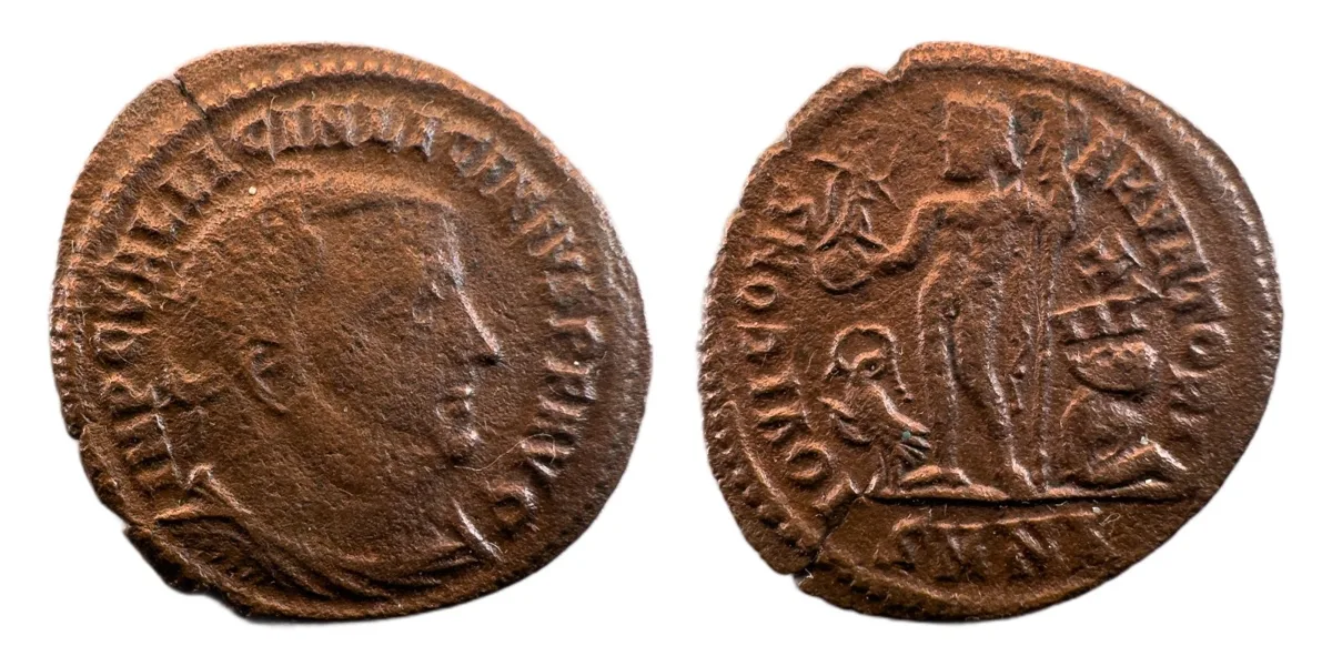 Licinius I — Nummus, Jupiter, Nicomedia