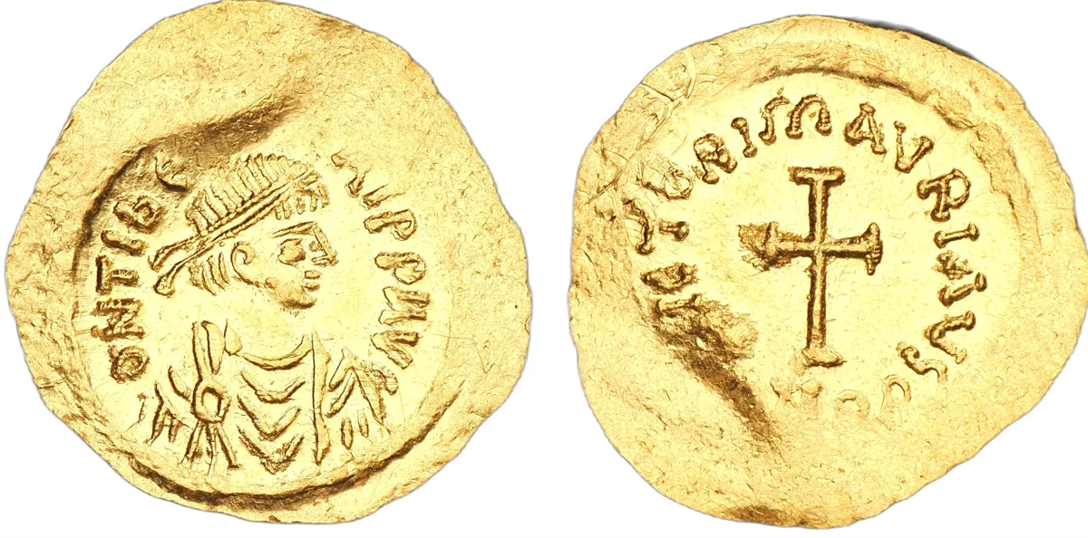 Tiberius II Constantine, 578-582. Tremissis, Constantinople