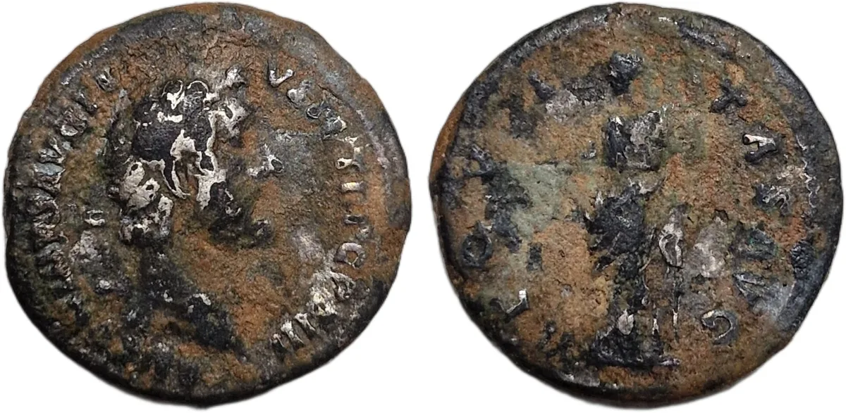 Antoninus pius denarius AD 138-161