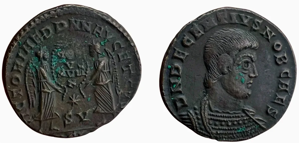 Decentius as Cesar 351-354 AD Antoninianus. Rare