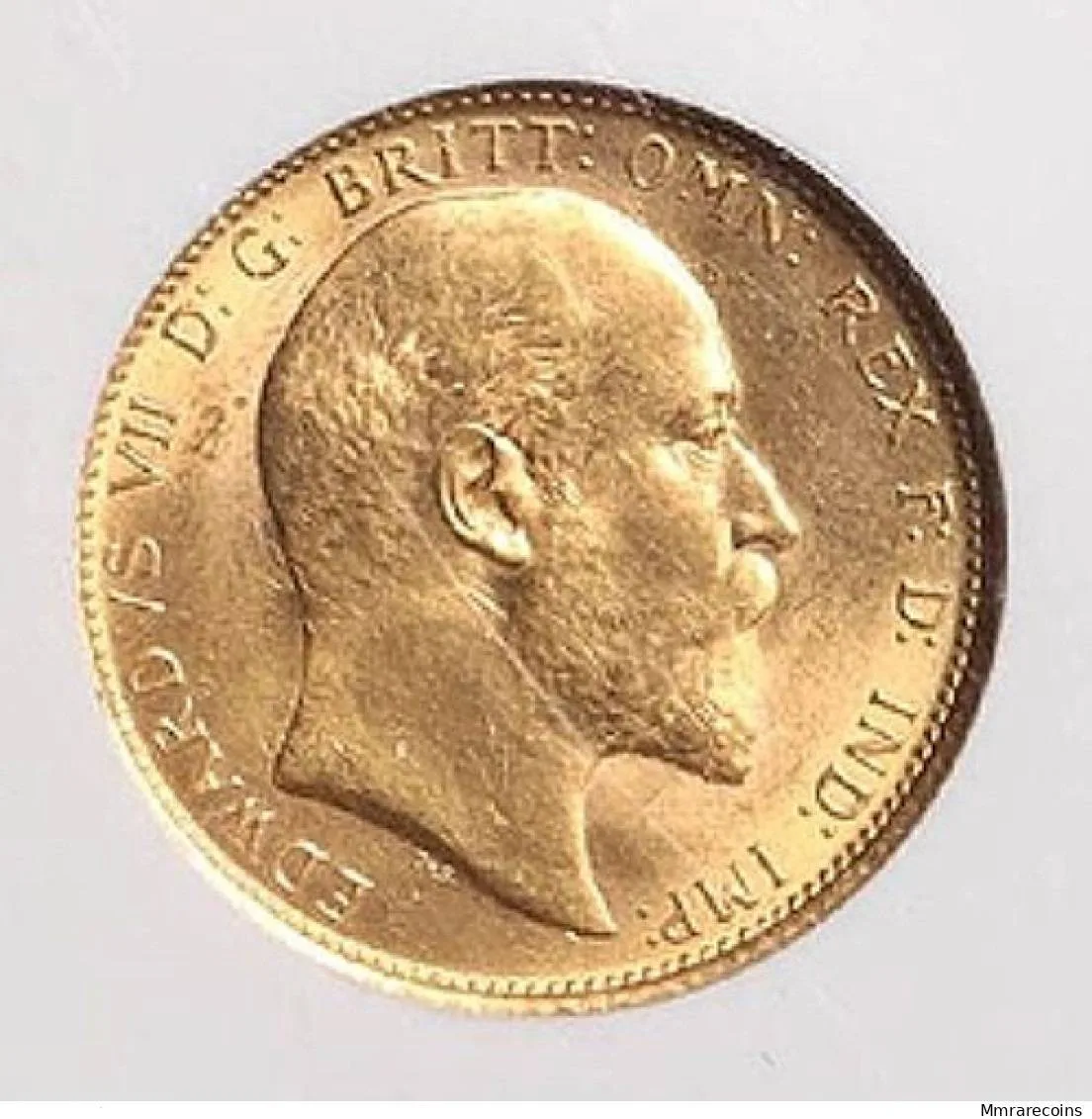 1910 M Australia, King Edward VII, Sovereign toned in excellent NGC MS61