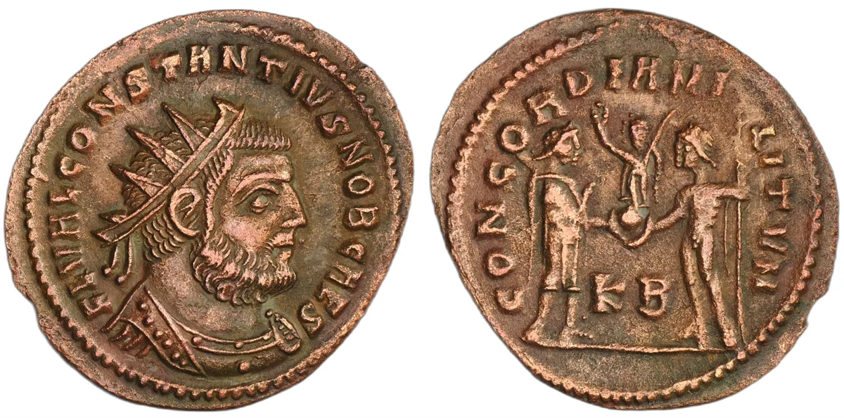 Constantius, as Caesar, AE Radiatus