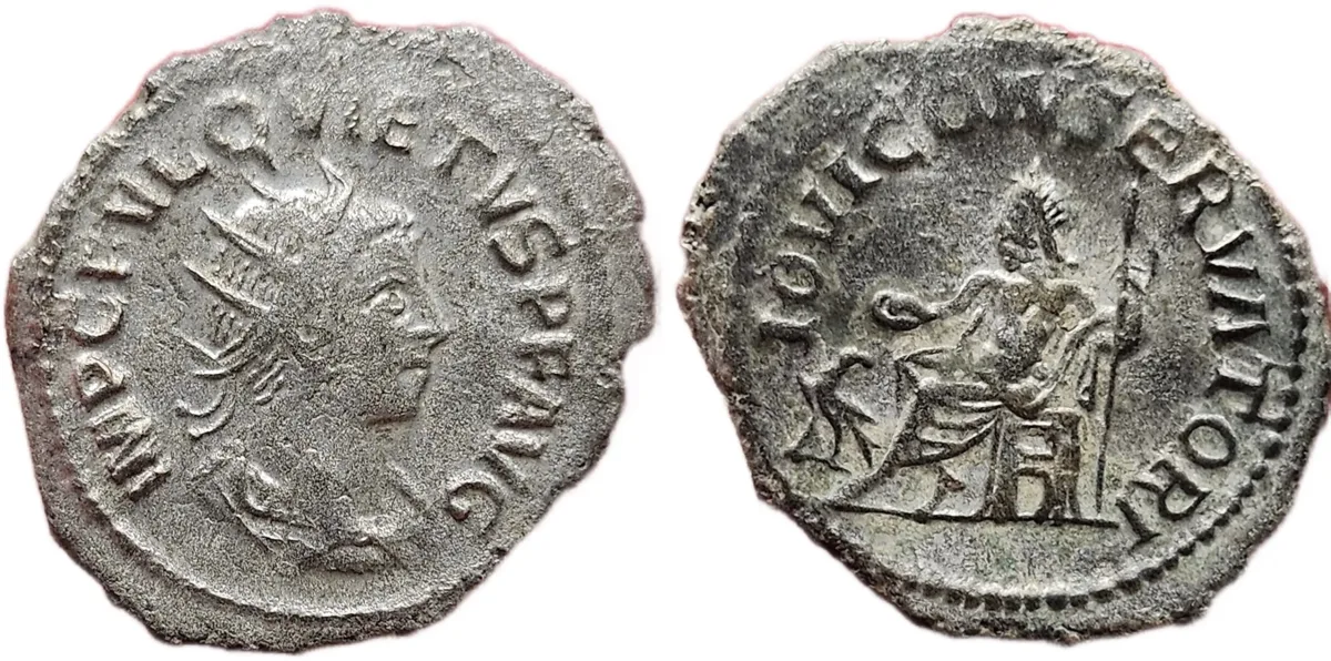 Quietus Billon Antoninianus (260-261 AD) - IOVI CONSERVATORI - Rare Usurper