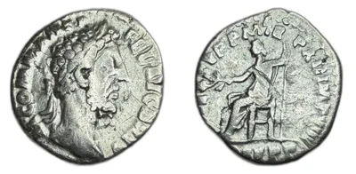 Commodus (177-192) AR denarius jupiter seated RIC 152