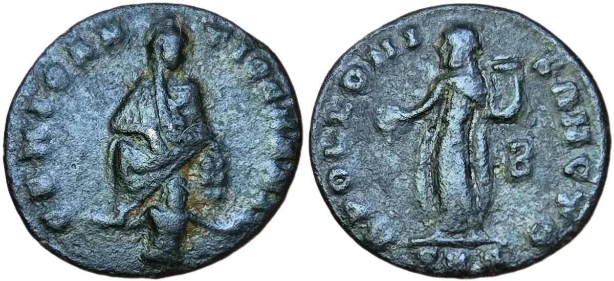 Maximinus II Daia - A.D. 312 -Roman Bronze 1/4 Follis/Nummus-Persecution issue
