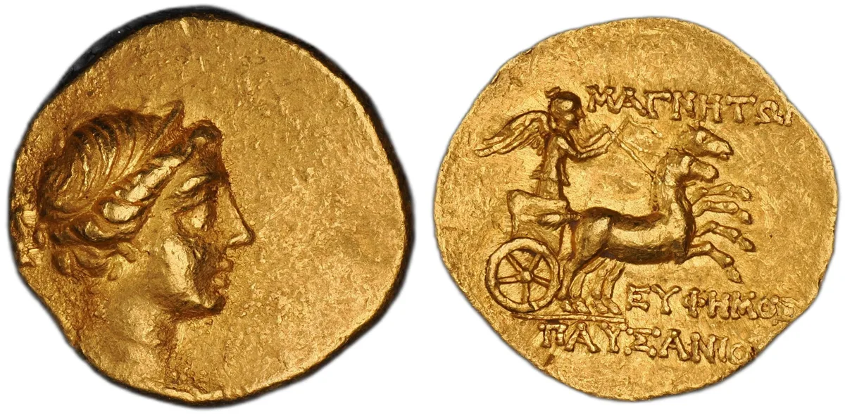 IONIA. Magnesia ad Maeandrum. Circa 130–120 BC. AV Stater (19 mm, 8.44 g, 12h)