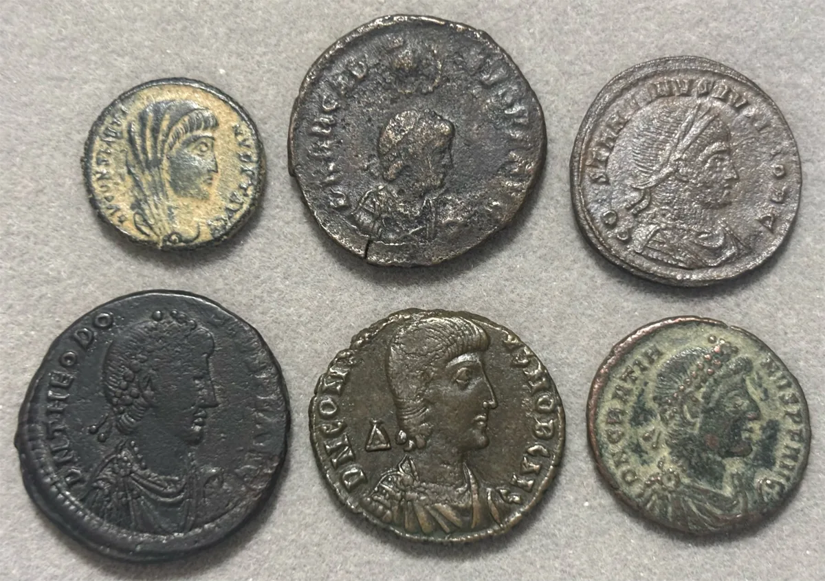 Lot of 6 LRB including Gratian, Arcadius etc