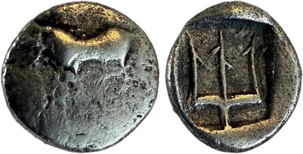 Asia Minor. Uncertain. Hemiobol 5th century BC.