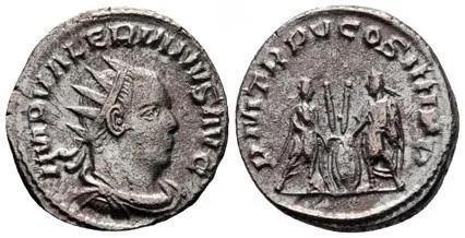 Valerian - A.D. 257 - Billion Antoninianus - P M TR P V COS IIII P P - RIC # 277