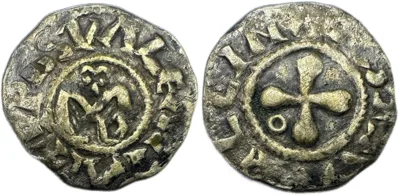 FRANCE, Provincial. Valence et Die. Uncertain Bishop. 13th century. AR Denier