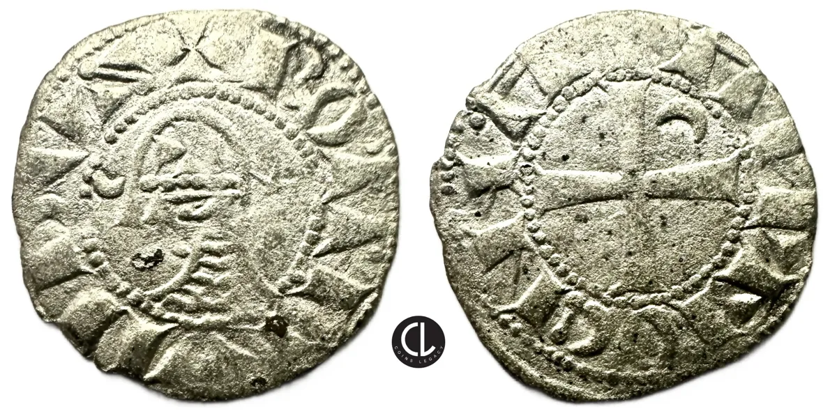Principality of Antioch, Bohémond III, AR BI Denier, Antioch Mint, 1163-1201 AD