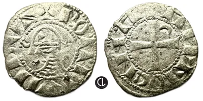Principality of Antioch, Bohémond III, AR BI Denier, Antioch Mint, 1163-1201 AD
