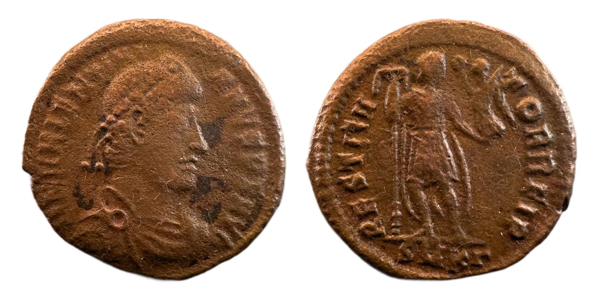 Valentinian I — Nummus, RESTITVTOR REIP, Cyzicus
