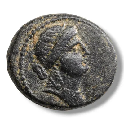 Syria, Seleucis & Pieria. Antioch. Pseudo-Autonomous Bronze (Time of Nero, AD 54-68) – Apollo / Laurel Branch – RPC I 4289